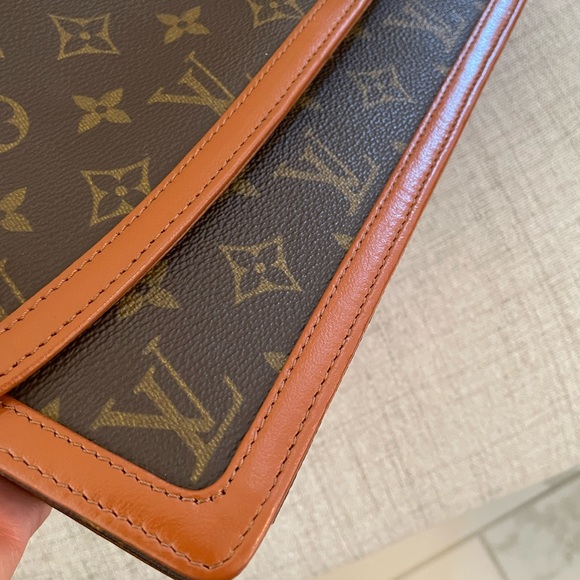 LOUIS VUITTON Pochette Dame GM Monogram Vintage Clutch Bag Like New! - Picture 9 of 16